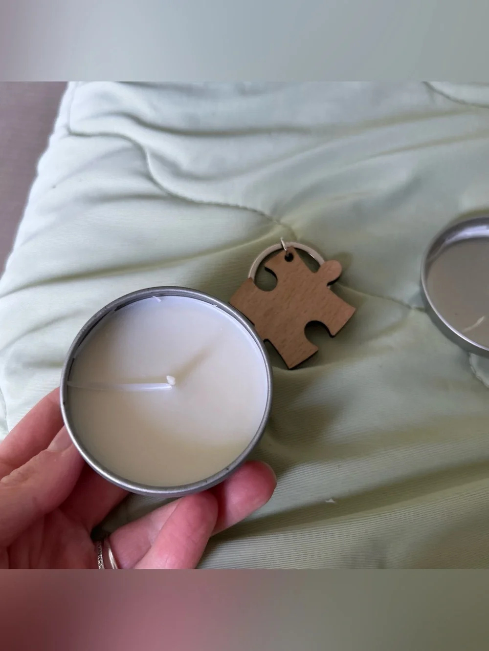 Sister Candle + Keychain Gift Set